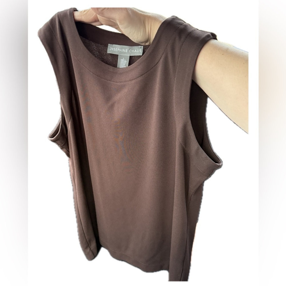 Josephine Chaus Chocolate Muscle Tee